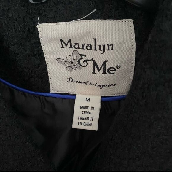Maralyn & Me Women’s Tweed Pea Coat size M - Picture 3 of 3